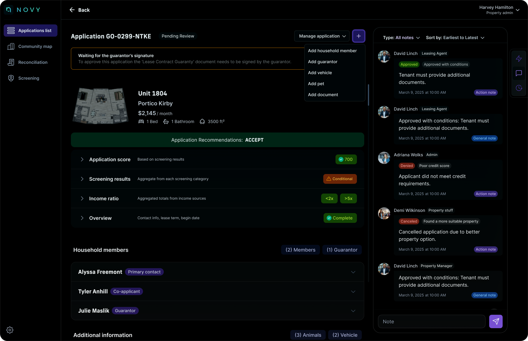 NOVY Platform — Decide